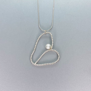 Heart Pearl Necklaces