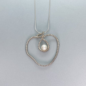 Heart Pearl Necklaces
