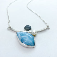 Load image into Gallery viewer, “Blue Coral” Sea to Sky Necklace