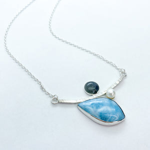 “Blue Coral” Sea to Sky Necklace