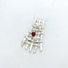 Load image into Gallery viewer, Woven Waterfall Carnelian Necklace