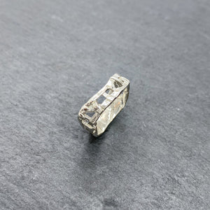 Skinny Plain Woven Basket Rings